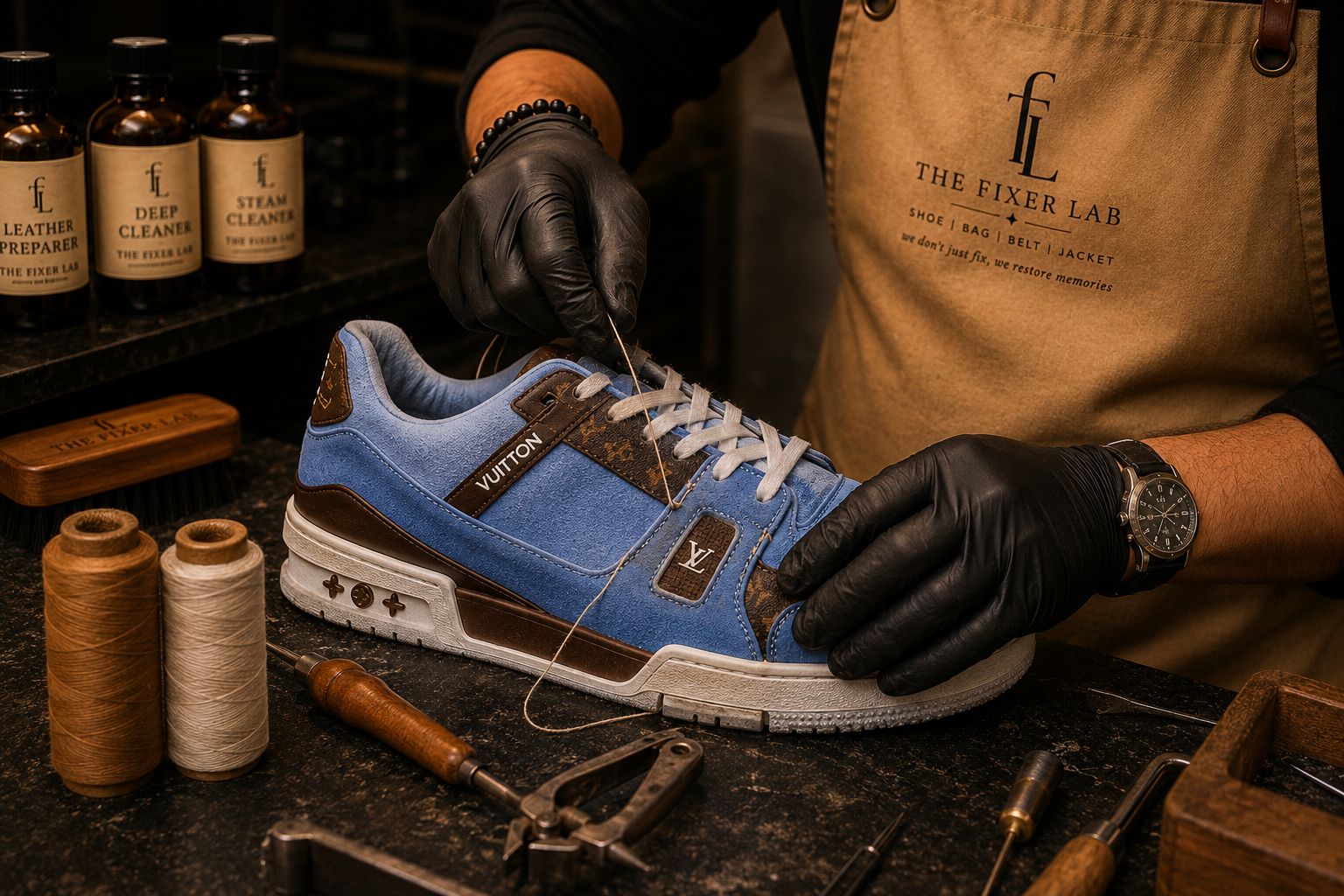 Repair and restoration — leather and sole work