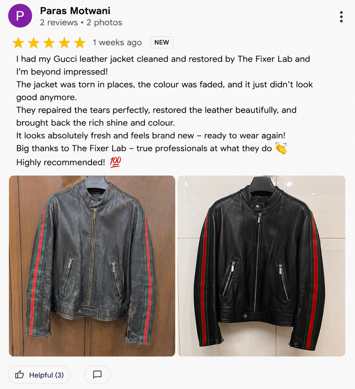 Customer review