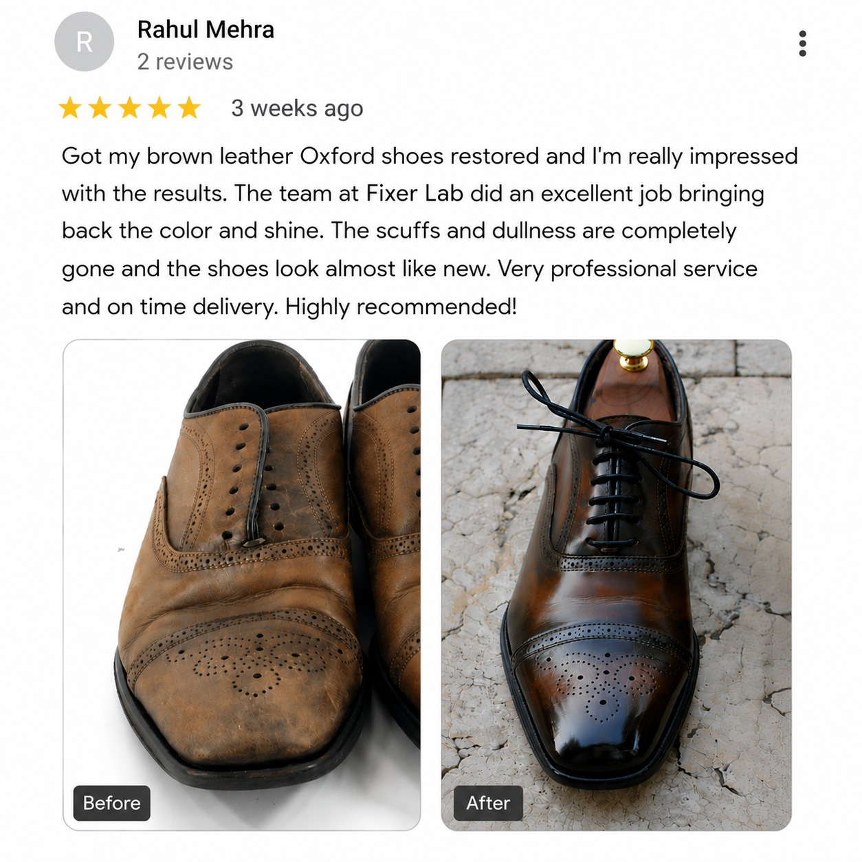 Customer review