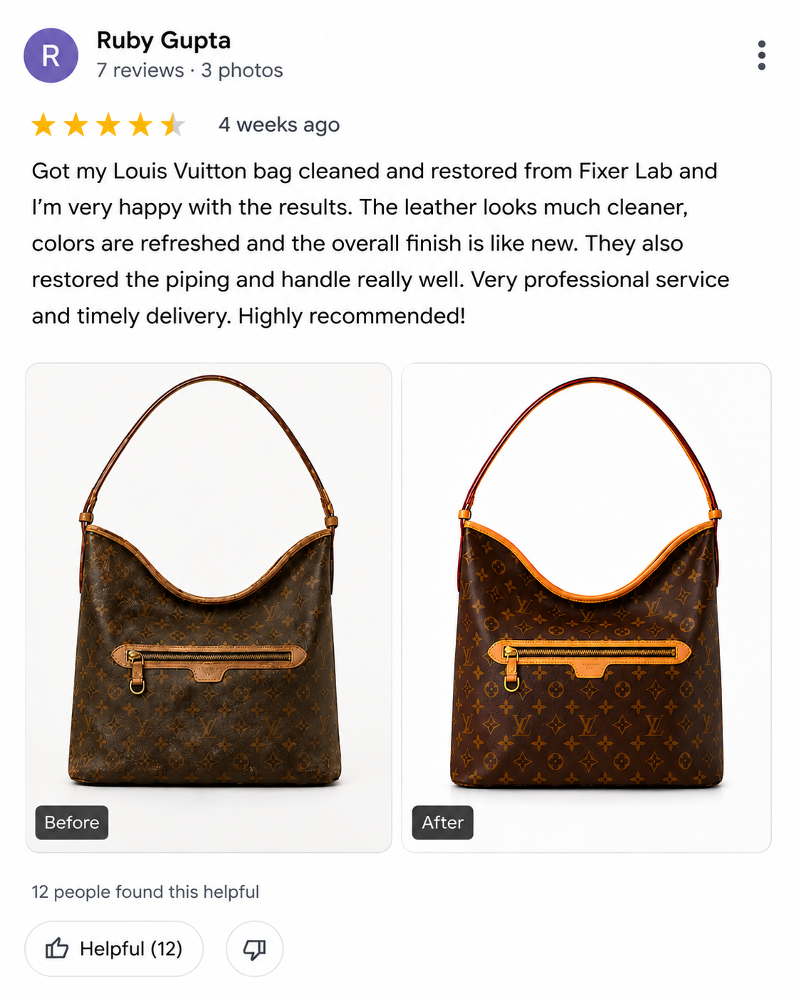 Customer review
