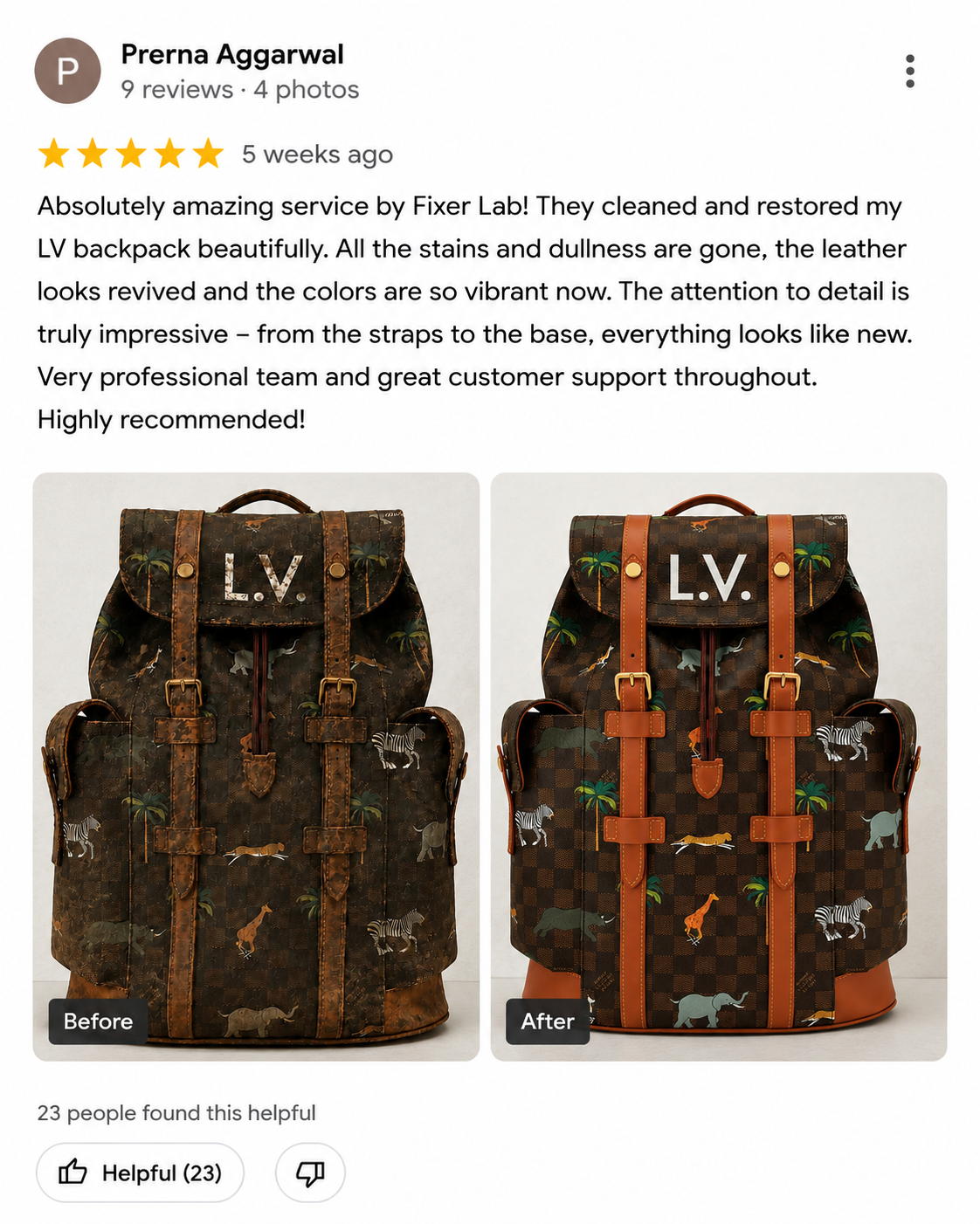 Customer review